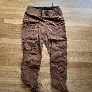 prAna Koen Regular Fit Hiking Capri Brown Women’s Medium